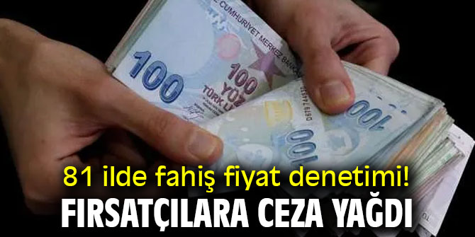 81 ilde fahiş fiyat denetimi yapıldı