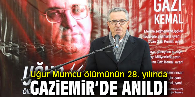 Uğur Mumcu ölümünün 28. yılında Gaziemir’de anıldı