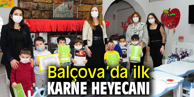 Balçova’da ilk karne heyecanı yaşandı