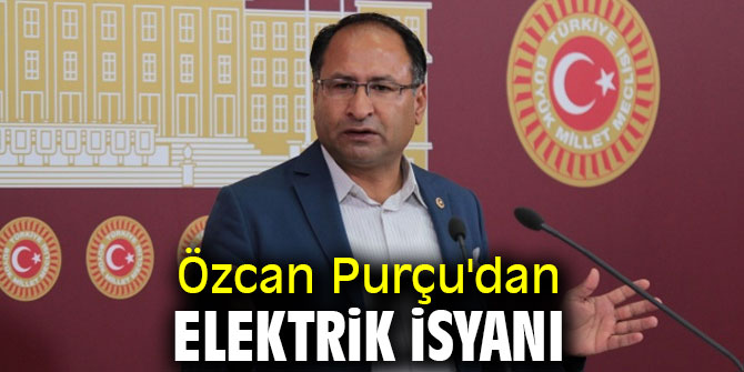 Özcan Purçu'dan elektrik isyanı