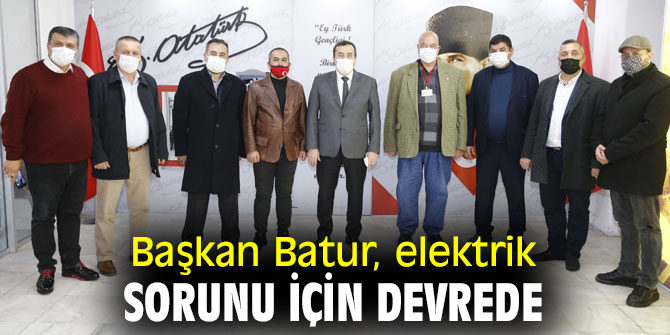 Başkan Batur, elektrik sorunu için devrede