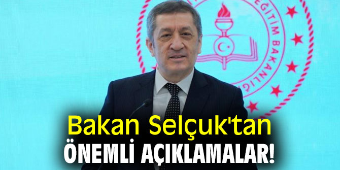 Bakan Selçuk'tan önemli açıklamalar!