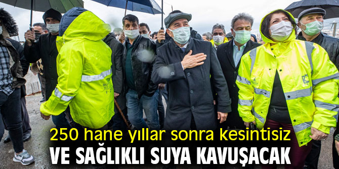 Bornova'da 250 hane yıllar sonra kesintisiz ve sağlıklı suya kavuşacak