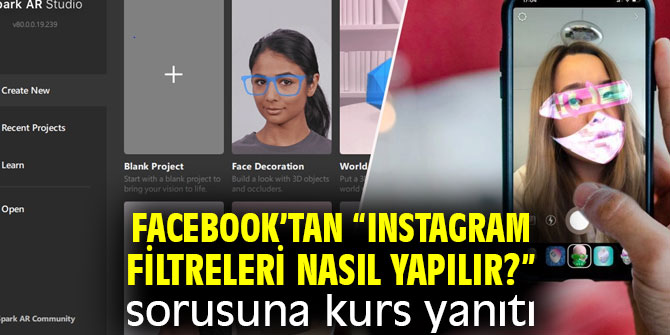 Facebook’tan Instagram filtreleri için Spark AR kursu