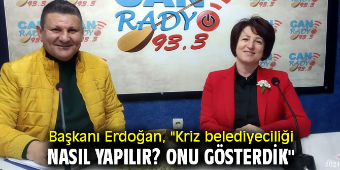 Başkanı Erdoğan, "Kriz belediyeciliği nasıl yapılır? Onu gösterdik"