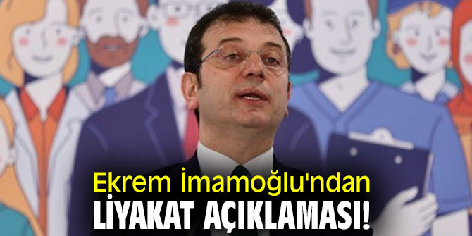 Ekrem İmamoğlu'ndan liyakat açıklaması!