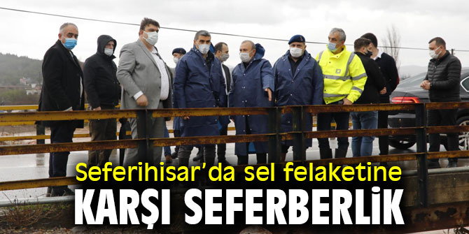 Seferihisar’da sel felaketine karşı seferberlik