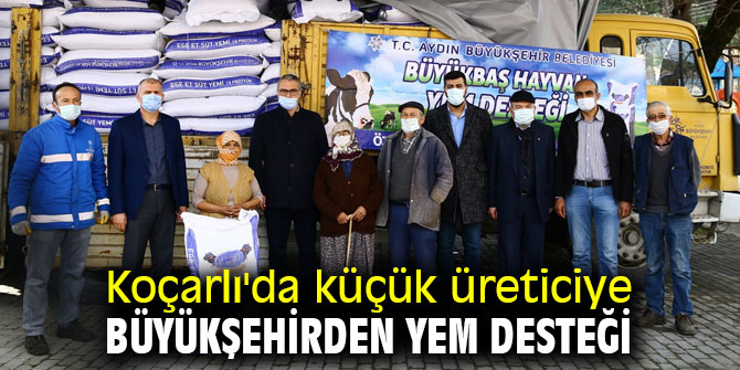 Koçarlı'da küçük üreticiye büyükşehirden yem desteği