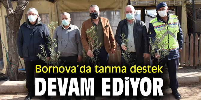 Bornova’da tarıma destek devam ediyor