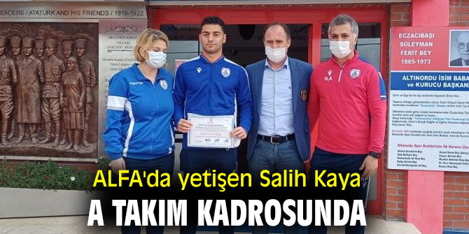 Altınordu Futbol Akademisi'nde yetişen Salih Kaya A takım kadrosunda