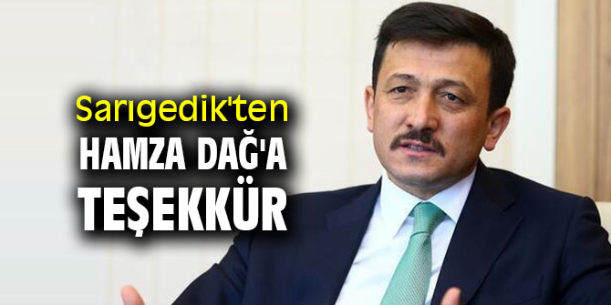 Emre Sarıgedik'ten Hamza Dağ'a teşekkür