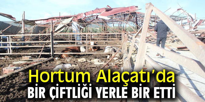 Alaçatı’da bir çiftlik yerle bir oldu! 