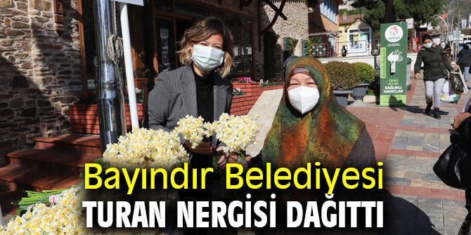 Bayındır Belediyesi Turan Nergisi Dağıttı