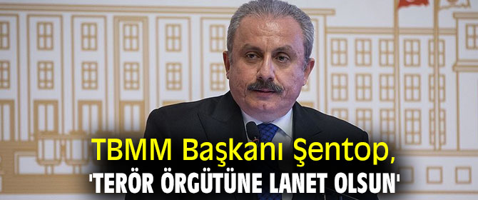 TBMM Başkanı Şentop, 'Terör örgütüne lanet olsun'