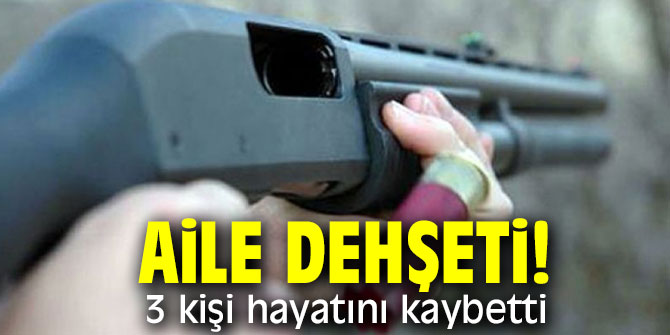  Aile dehşeti! 3 kişi hayatını kaybetti!