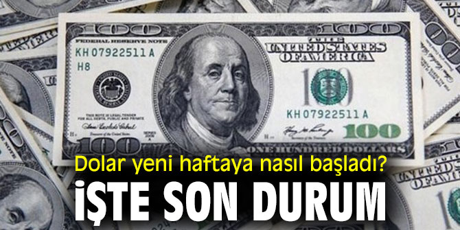 Dolar yeni haftaya nasıl başladı? İşte son durum 