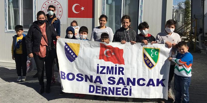 Boşnaklar'dan depremzede çocuklara destek!