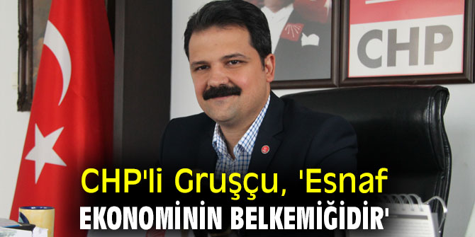 CHP'li Gruşçu, 'Esnaf ekonominin belkemiğidir'