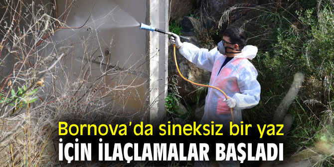Bornova’da sineksiz bir yaz için ilaçlamalar başladı