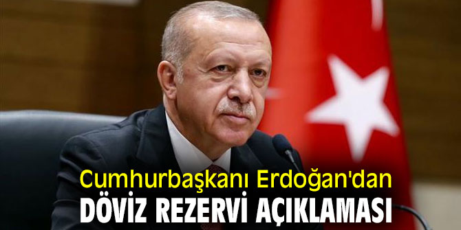 Cumhurbaşkanı Erdoğan'dan döviz rezervi açıklaması