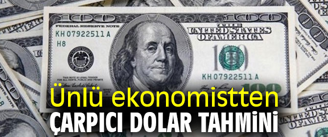 Ünlü ekonomistten dolar tahmini!