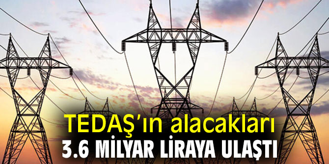 TEDAŞ’ın alacakları 3.6 milyar liraya ulaştı
