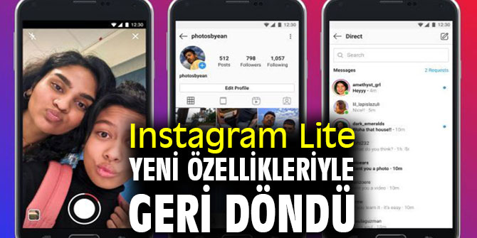 Instagram Lite Hikaye özelliğine de sahip