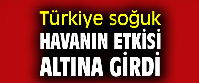 Meteoroloji uyardı! Türkiye soğuk havanın etkisi altına girdi