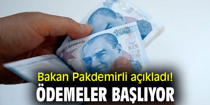 Bakan Pakdemirli açıkladı! Ödemeler başlıyor