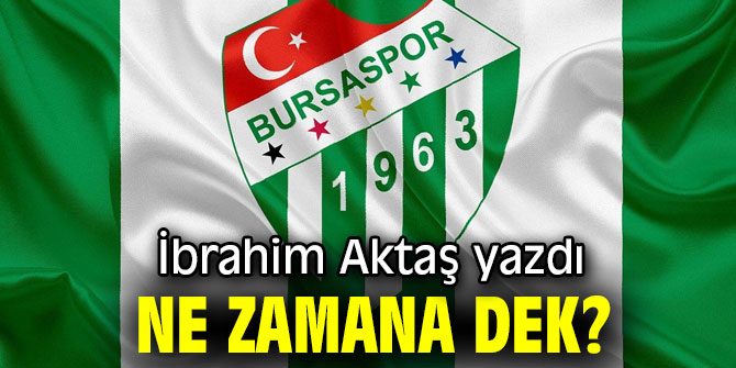 "Ne zamana dek?" İbrahim Aktaş yazdı...