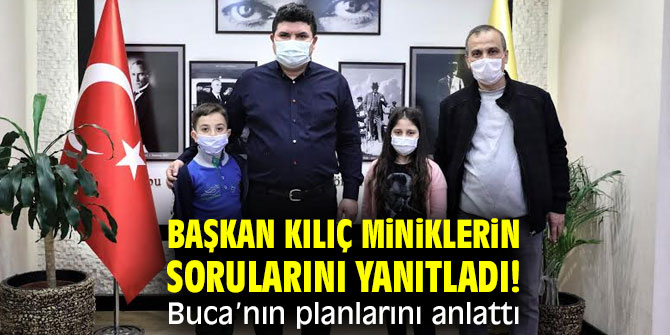 Başkan Kılıç miniklerin sorularını yanıtladı! Buca’nın planlarını anlattı