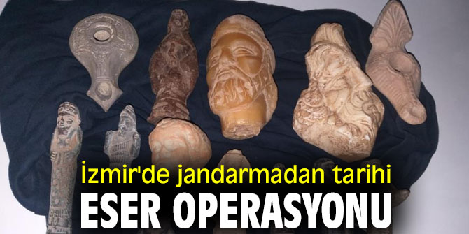 İzmir'de jandarmadan tarihi eser operasyonu
