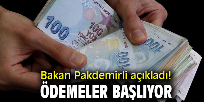 Bakan Pakdemirli açıkladı! Ödemeler başlıyor