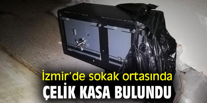 Sokak ortasında çelik kasa bulundu