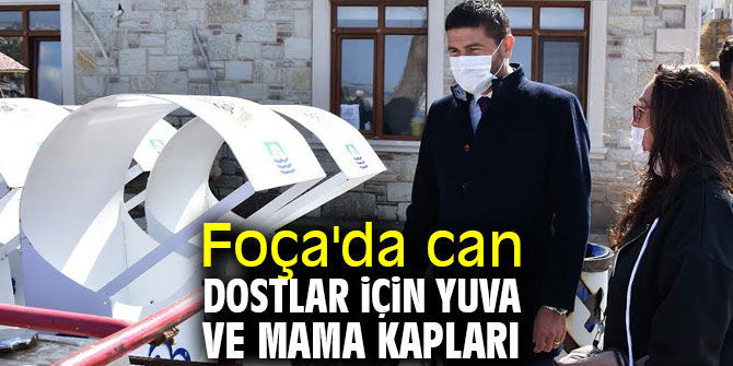 Foça Belediyesi can dostların yanında
