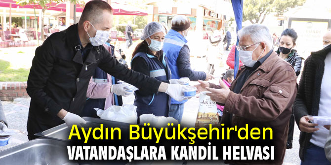 Aydın Büyükşehir'den vatandaşlara kandil helvası