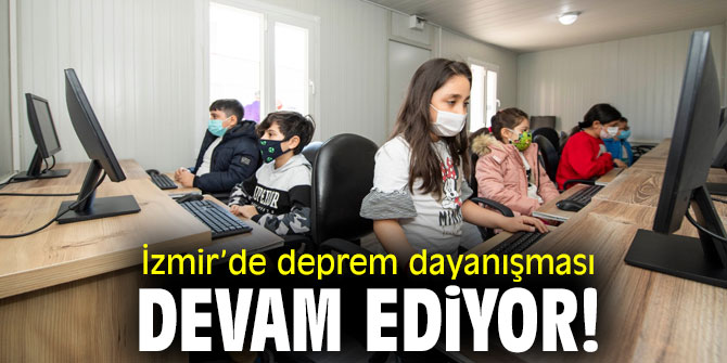 İzmir’de deprem dayanışması devam ediyor!