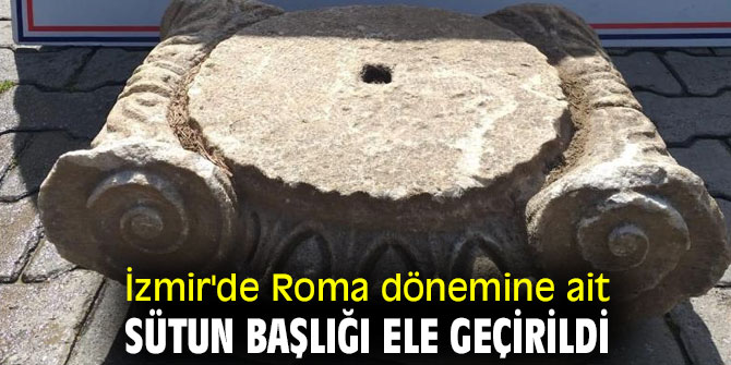 Roma dönemine ait sütun başlığı ele geçirildi