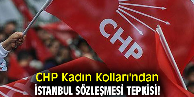CHP Kadın Kolları'ndan İstanbul Sözleşmesi tepkisi!