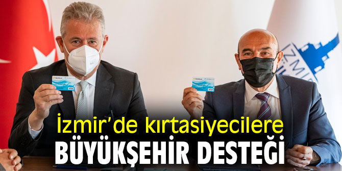 İzmir’de kırtasiyecilere Büyükşehir desteği