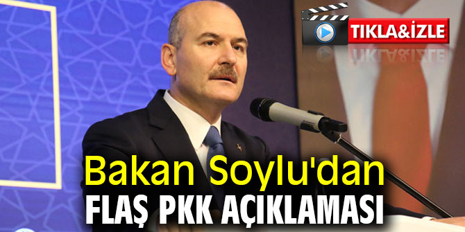 Bakan Soylu'dan flaş PKK açıklaması