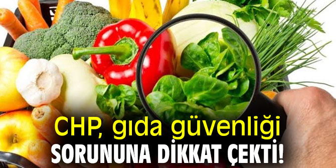 CHP, gıda güvenliği sorununa dikkat çekti!