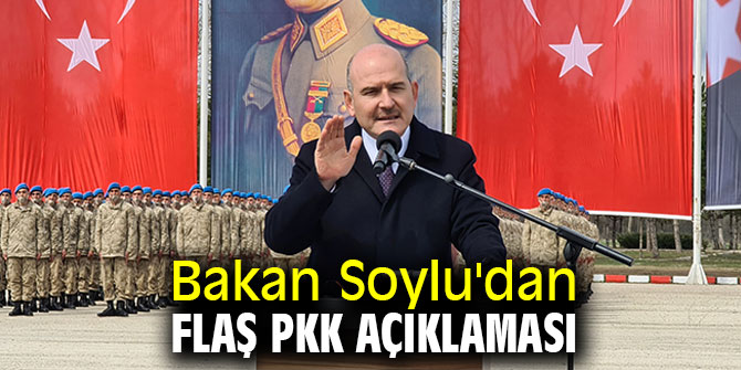 Bakan Soylu'dan flaş PKK açıklaması
