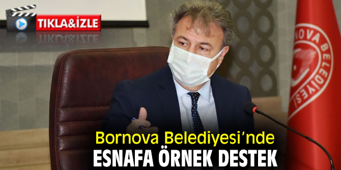 Bornova Belediyesi’nden esnafa örnek destek