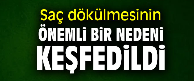 İşte Saç dökülmesinin önemli bir nedeni