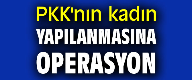 PKK'nın kadın yapılanmasına operasyonda 22 gözaltı