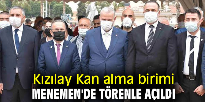 Kızılay Kan alma birimi açıldı  