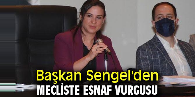 Başkan Sengel'den mecliste esnaf vurgusu