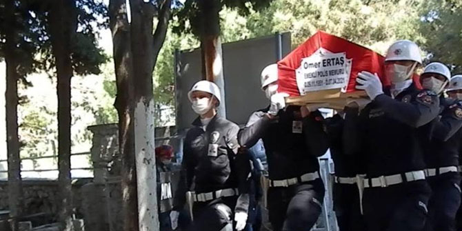 FOÇALI EMEKLİ POLİS TÖRENLE DEFNEDİLDİ