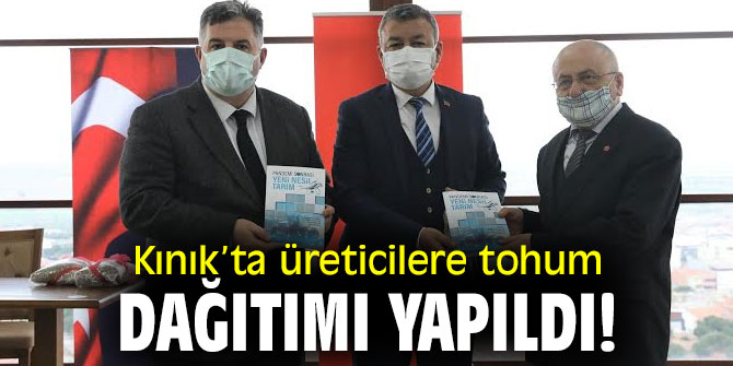 Kınık’ta üreticilere tohum dağıtımı yapıldı!